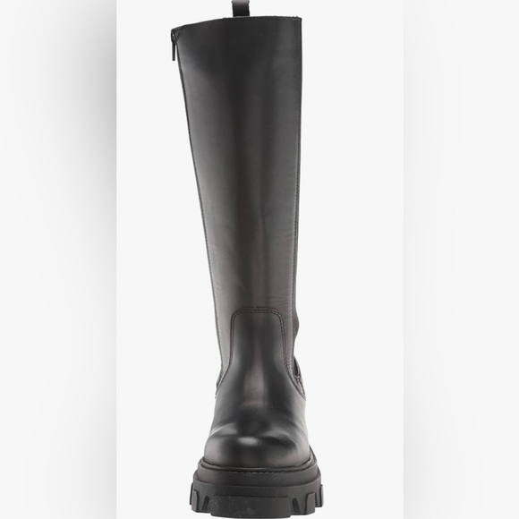 STEVE MADDEN Wayde Black Leather Boot - Picture 4 of 10